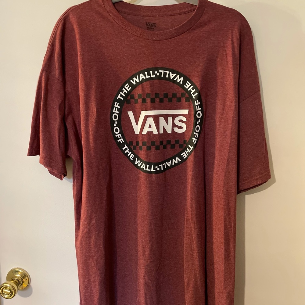 Maroon Vans T-shirt